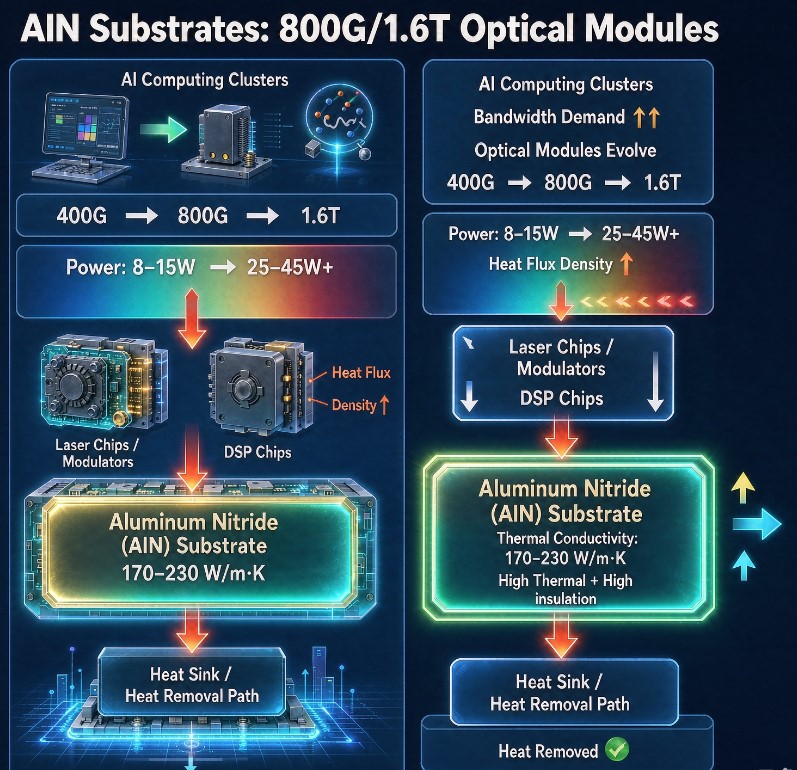 high thermal conductivity AlN substrate